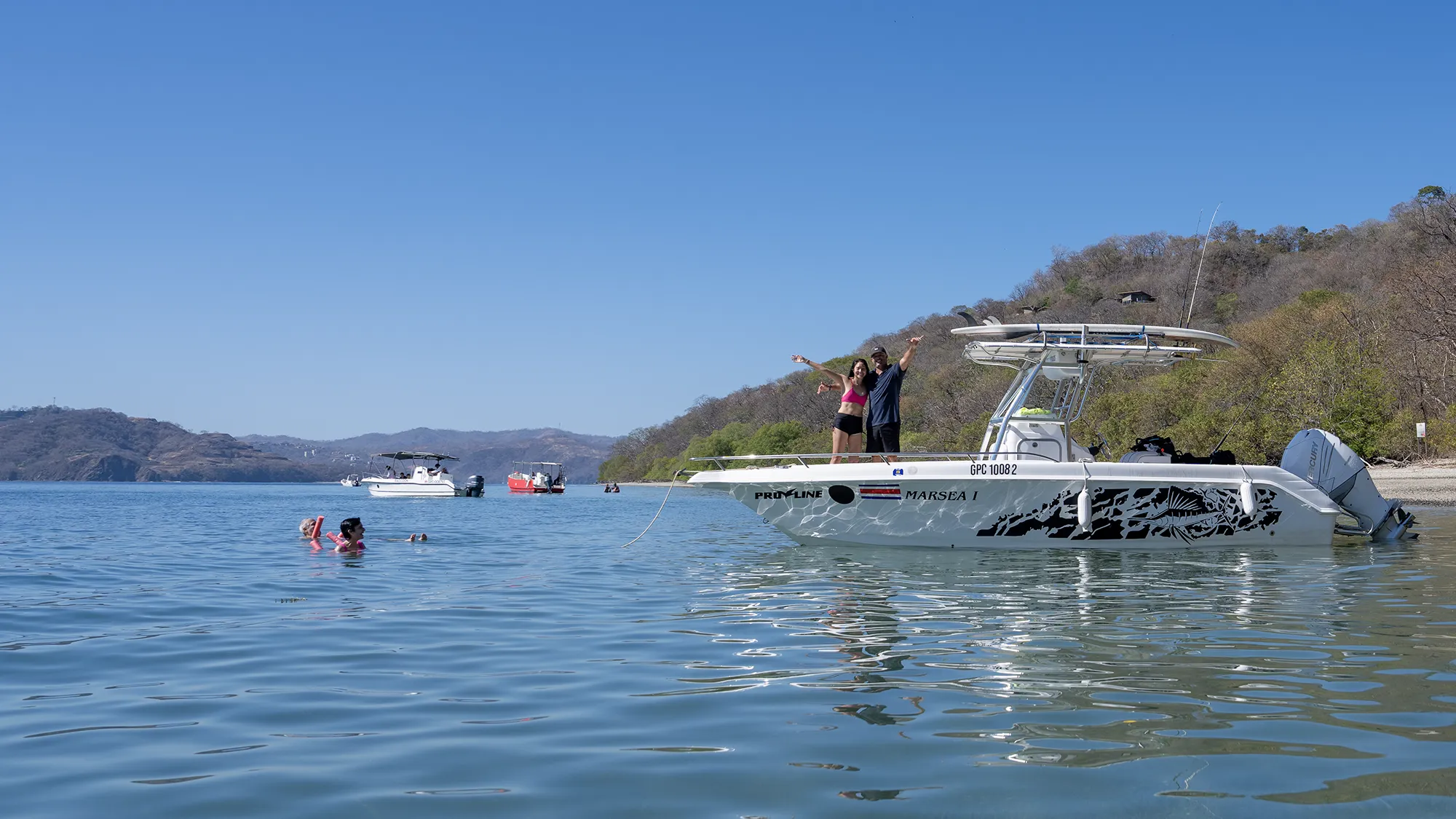 Private boat tours in the Gulf of Papagayo