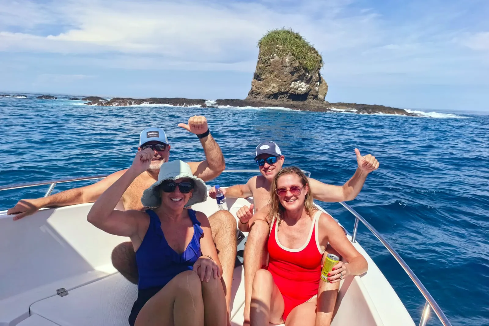 Guests enjoying a private beach hopping and snorkeling tour in Papagayo Costa Rica